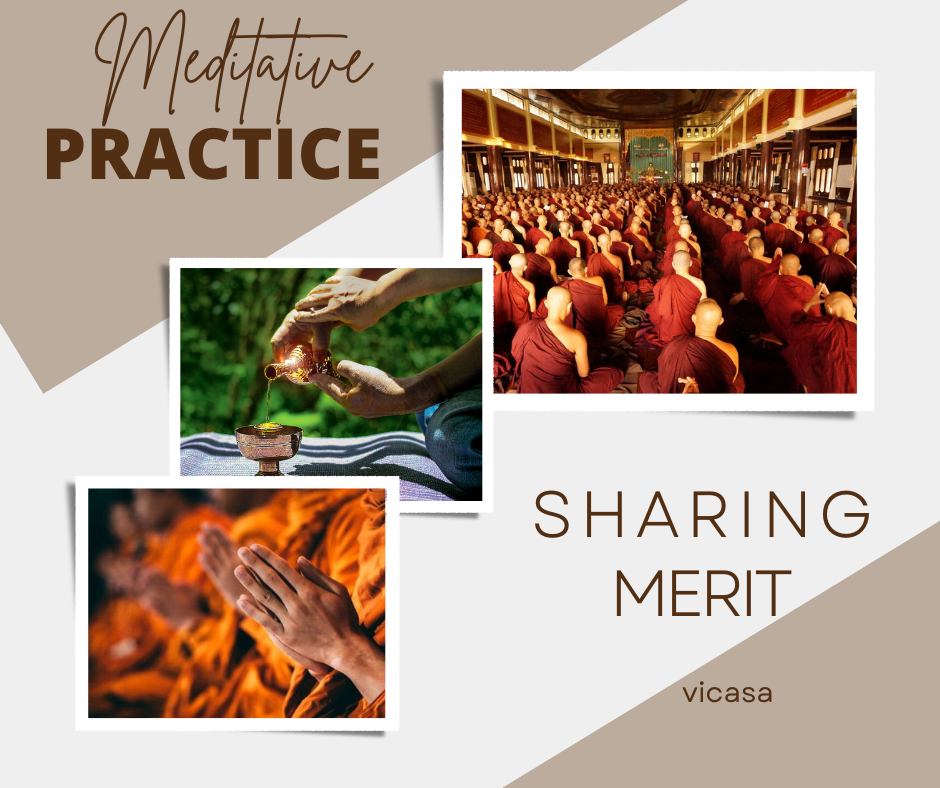 Meditative practice and sharing merit