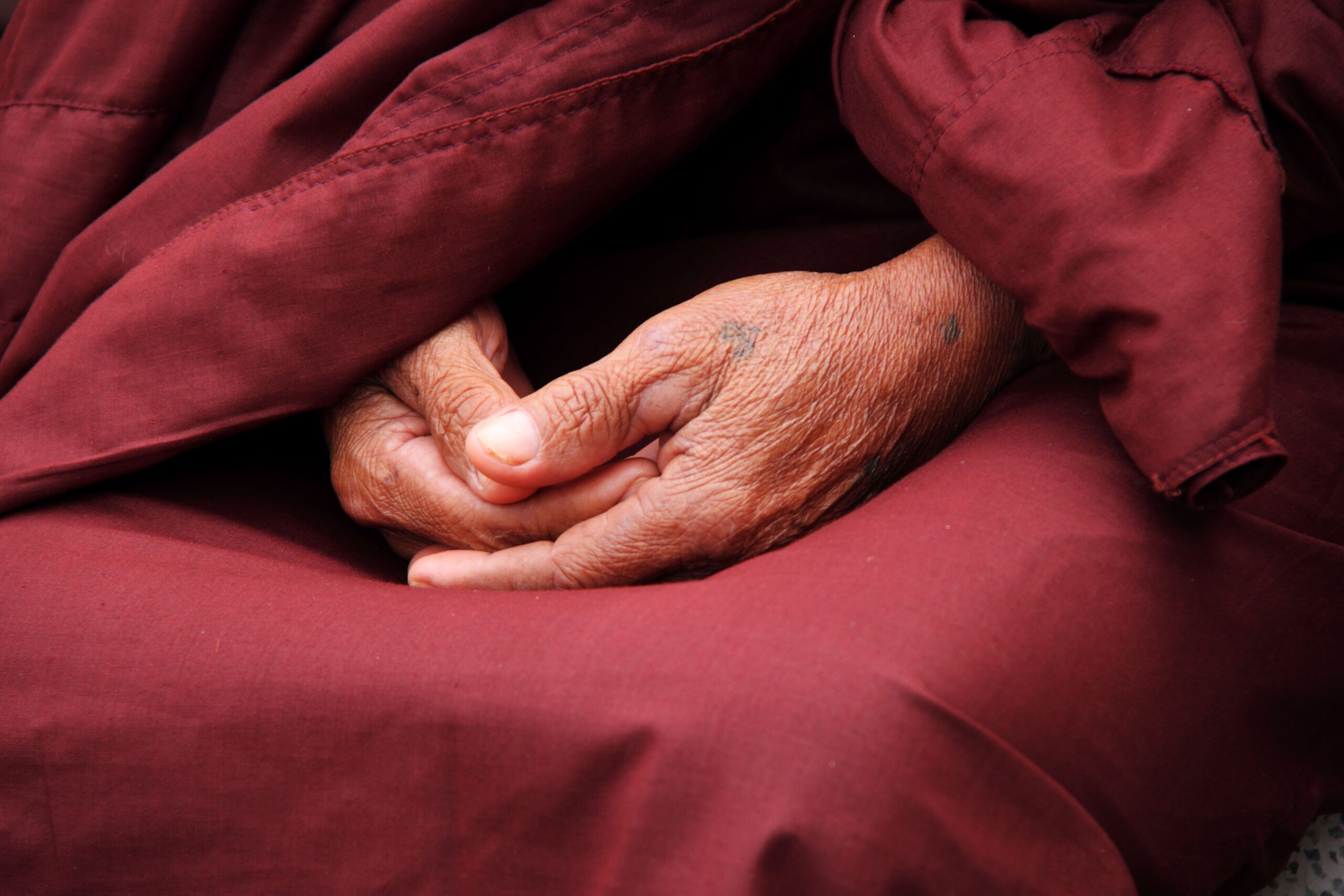 A monk mediate