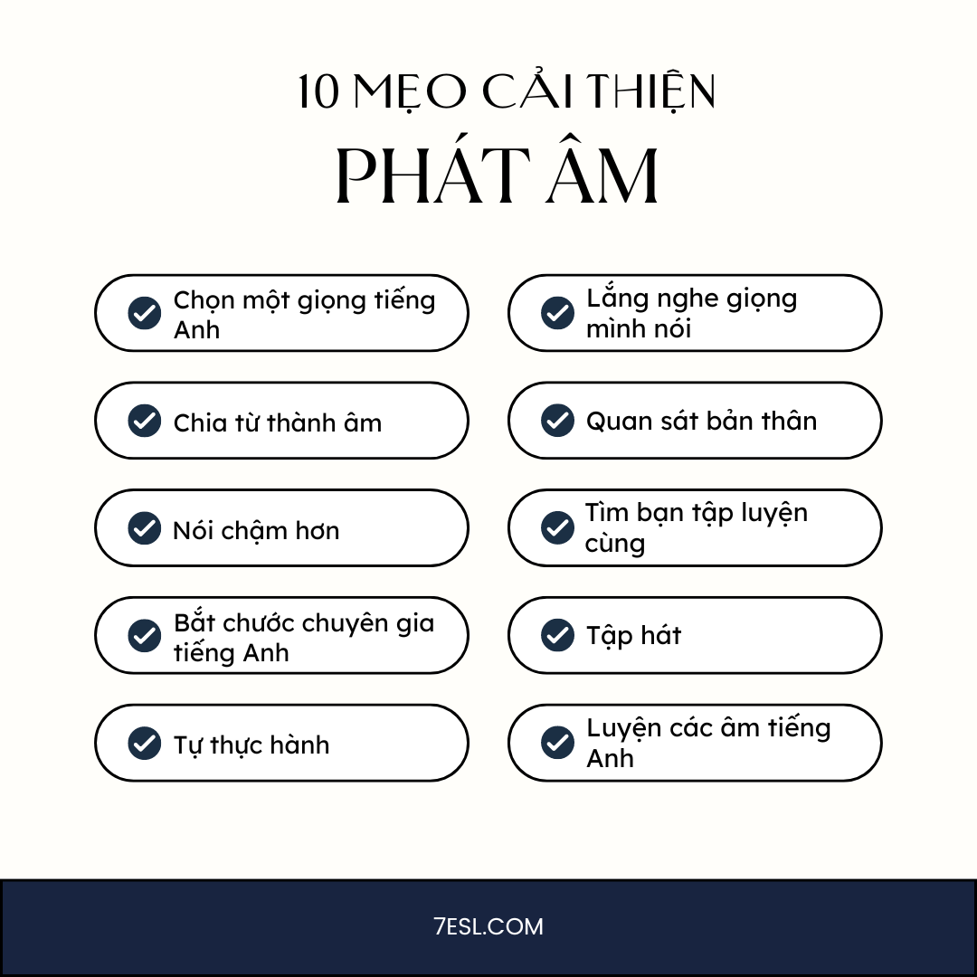 10 mẹo cải thiện phát âm