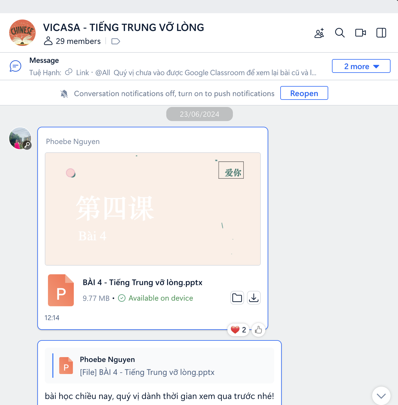 VICASA - TIẾNG TRUNG VỠ LÒNG-PHOEBE NGUYEN 2024-5